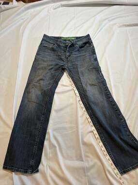 Rock & Roll Cowboy Mens Jeans Pistol Straight Fit Blue Denim Western 32x30